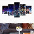 Orsit Prints 5 Pieces The Avengers Infinite War Canvas Painting Living Room Home Decoration Canvas Art Wall Poster (No Frame) 50inch x30 inch……