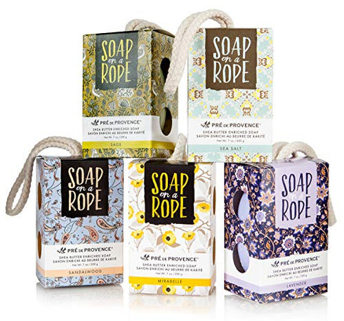 Pre de Provence Soap On a Rope, Sage, 200 Gram