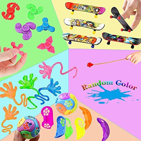 Bestkiy 44 Pack Party Favor for Kids Goodie Bag Fillers,Bulk Toys Teens,Birthday Favors Assortment,Carnival Prizes Boys Girls,Pinata Stuffers Classroom Rewards Treasure Box Chest zhou-party-44Pc