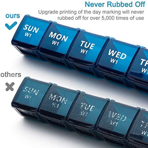 XL Monthly Pill Organizer 1 Time a Day, 28 Day Pill Box Once a Day, 4 Week Pill Case Large Compartments, Yaklim Weekly Vitamin Organizer Extra Large, Medicine Container for Daily Pill Keeper