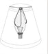 ALUCSET Double White Small Lamp Shade Clip On Bulb Set of 2 for Candelabra Bulbs, Barrel Fabric Lampshade for Table Chandelier Wall Lamp 4x7x6 Inch, 2Pcs Pack (White)
