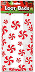 Christmas Gift Bags for Holiday Gifts - Cellophane Goodie Treat and Party Favor Bag with Twist Ties (150 Pack)