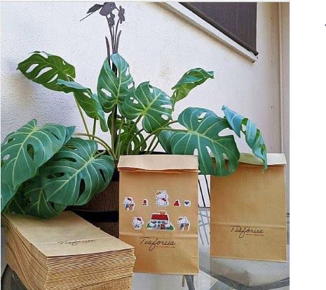 Paper Lunch Bags - Set Of 100 Brown Paper Bags, Greaseproof Paper Bags, Kraft Paper Bags, Waxed Lined Lunch Bags, Goody Brown Lunch Bags, Paper Bags Lunch, Reusable Packaging Bags For Small Business