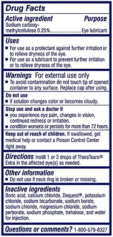 TheraTears Extra Dry Eye Therapy Lubricant Eye Drops Preservative Free 30ct, 30 Count