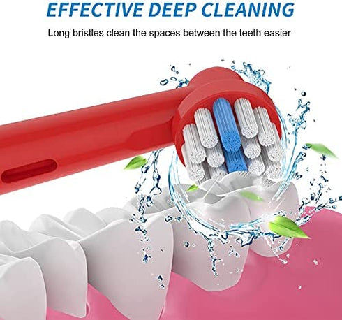 8pcs Toothbrush Replacement Heads Compatible with Oral B Electric Toothbrush for Kids