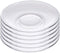 Sizikato 6pcs Clear Glass Snack Plate, Restaurant Dessert Plate, Tea Table Decoration Tea Bag Holder. 5 Inch