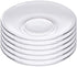 Sizikato 6pcs Clear Glass Snack Plate, Restaurant Dessert Plate, Tea Table Decoration Tea Bag Holder. 4 Inch