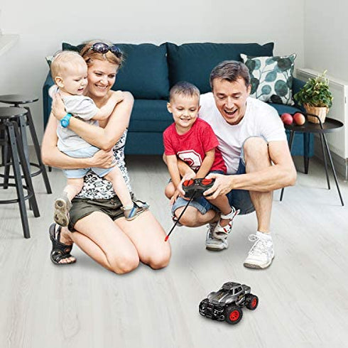 GaHoo Remote Control Car for Kids - Durable Non-Slip Off-Road Shockproof RC Racing Car RC Toys Car for Age 3 4 5 6 7 8 Years Old Boys and Girls Best Gifts (Gray)