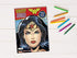DC Shop Wonder Woman Coloring and Activity Super Set ~ 2 Wonder Woman Books with Super Hero Girls Stickers (Wonder Woman Party Pack)