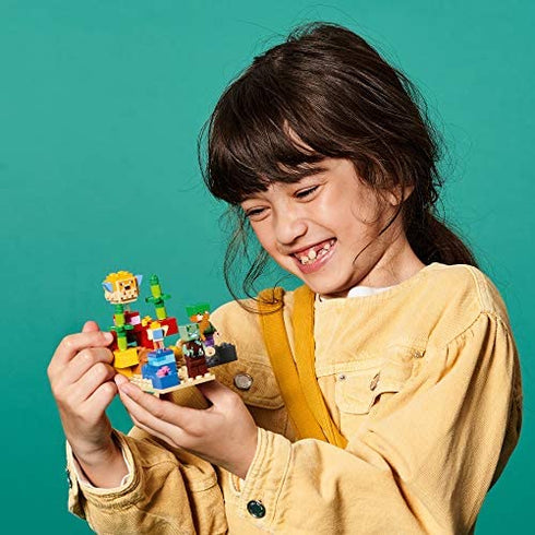 LEGO Minecraft The Coral Reef 21164 Building Toy Set for Kids, Boys, and Girls Ages 7+ (92 Pieces)
