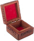 Artncraft Jewelry Box Novelty Item, Unique Artisan Traditional Hand Carved Rosewood Jewelry Box From India Inside