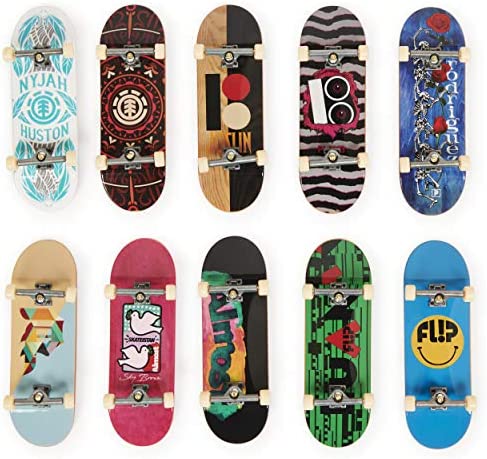 TECH DECK, DLX Pro 10-Pack of Collectible Fingerboards, for Skate Lovers, Kids Toy for Ages 6 and up
