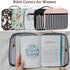Bible Covers Bible Case for Women Girls Bible Book Carrying Bag Kids Scripture Case Church Bag Bible Protective with Handle Pockets Zippered Pocket (Green-Floral)