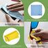 SURPRISE PIE Microfiber Cleaning Cloths 400 GSM Thick Soft Lint Free 12"x12" 6 Pack Green Blue and Orange Reusable Kitchen Towels Dust Cloth Rags for Window Car House Boat Furniture