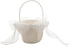 Flower Girl Basket Wedding Collection Traditional Ivory (Model 01-01)