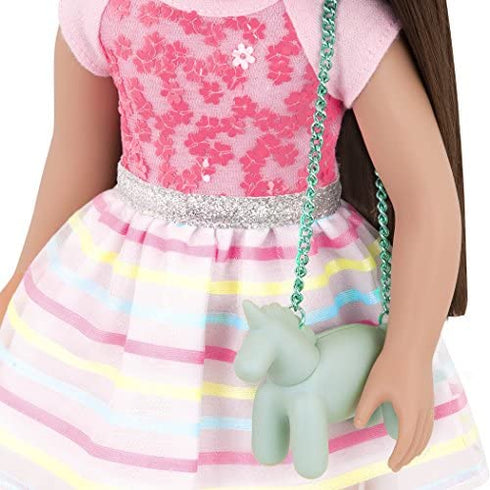 Glitter Girls by Battat - Shiny Flowers In Bloom Outfit -14" Doll Clothes– Toys, Clothes & Accessories For Girls 3-Year-Old & Up , Pink