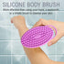 Avilana Exfoliating Silicone Body Scrubber Easy to Clean, Lathers Well, Long Lasting, And More Hygienic Than Traditional Loofah (Blue)
