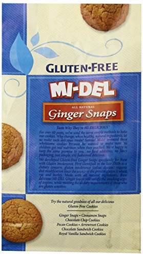 Mi-Del Gluten Free Ginger Snap Cookies,8 Ounce
