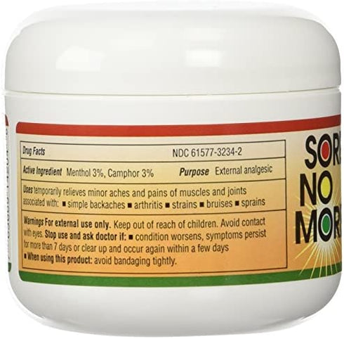 Sore No More Warm Therapy - 4 Oz Jar