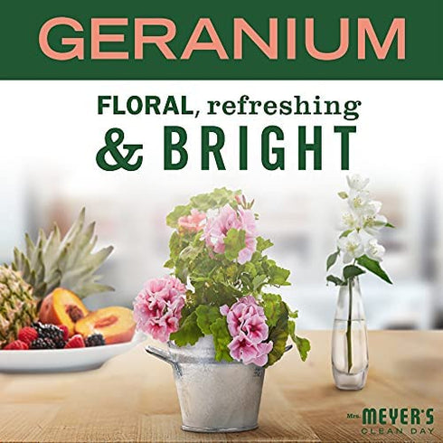 Mrs. Meyer's Air Freshener Sachets, Fragrance for your Locker, Car, Closet, and Gym Bag, Geranium, Pack of 3