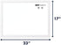 Quartet Magnetic Whiteboard, 17" x 23" Small White Board for Wall, Dry Erase Board for Kids, Perfect for Home Office & Home School Supplies, Dry Erase Marker, Magnets, White Frame (MWDW1723M-WT)