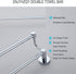 Bathroom Towel Bar Stainless Steel, Chrome Brushed Bath Towel Holder, Elegent Double Towel Bar for Bathroom (Chrome, 16inch)
