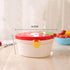 BESTONZON Bento Lunch Box Double Layer Strawberry Shape Food Containers with Cutlery Lunch Container Boxes for Toddler Kids (Random Color)