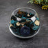 Qingbei Rina Potpourri Bags,Ocean Breeze Scented Potpourri Dried Flower, Home Fragrance Sachet Petal Bowl Vase Filler,Seashell Beach Coastal Decor, 8.4 oz+Vial(Turquoise)