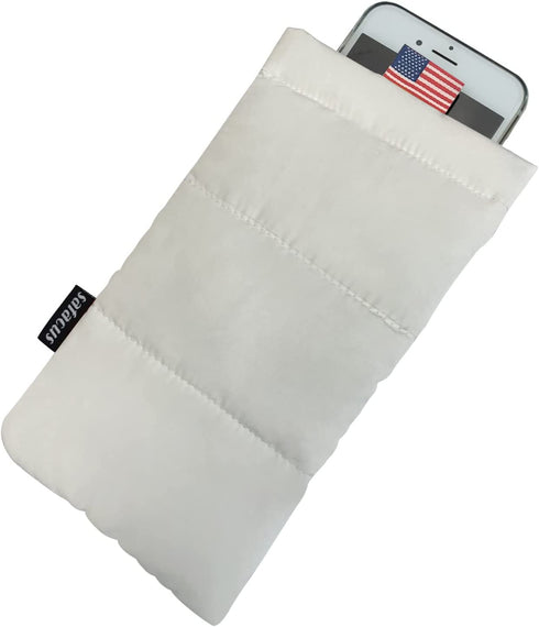 SAFACUS Thermal Phone Case for iPhone 13 12 Pro Max Xs Max XR X 8 7 6S Plus SE,Samsung Galaxy Smart Phone Pouch Cellphone Case Cover Bags (White)