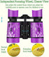 Binoculars for Kids, Best Gifts Toy Binoculars for 3-12 Years Boys Girls and Toddler,High-Resolution Real Optics Rubber Kids Binoculars Shockproof Folding for Travel, Camping, Birding (Purple)