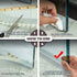 Holikme 1.8”W-33 Feet Weather Stripping Silicone Door Seal Strip Door?Silicone Sealing Sticker Adhesive for Doors?Suitable for Windows, Doors, etc,Transparent