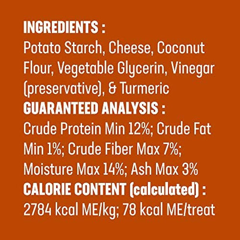 Himalayan Dog Chew Yak Cheese Dog Chews, 100% Natural, Long Lasting, Gluten Free, Healthy & Safe Dog Treats, Lactose & Grain Free, Protein Rich, Medium, Turmeric, 6 Chews per Pouch 3.3 oz