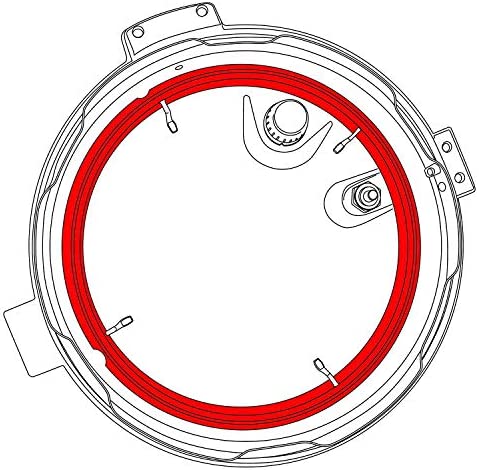 "GJS Gourmet Seal Ring Compatible With FARBERWARE 6 Quart 7-in-1 Programmable Pressure Cooker Model WM-CS6004W". This ring is not created or sold by Farberware.