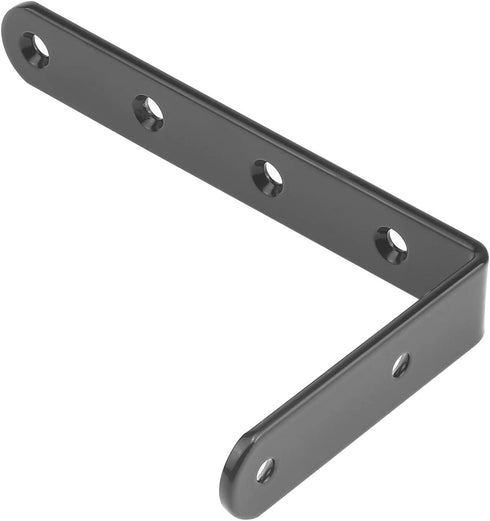 DYWISHKEY 5 InchX3 Inch Corner Brace 16 Pack, Shelf Bracket Heavy Duty Black Steel L Corner Bracket