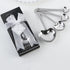 Kate Aspen Love Beyond Measure Spoons, Heart Shaped Measuring Spoons, Stainless Steel, Pack of 4, (13072NA)