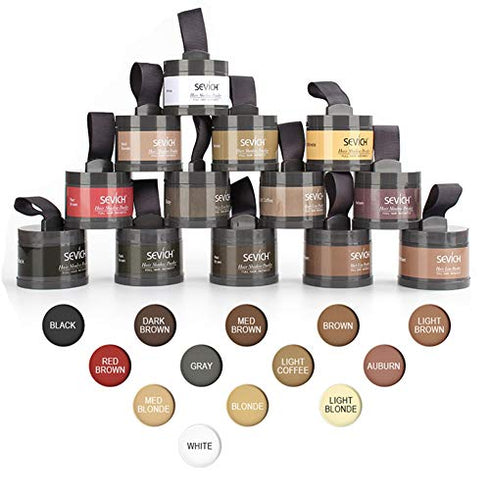 Instantly Hairline Shadow - SEVICH Hairline Powder, Quick Cover Grey Hair Root Concealer, Eyebrows & Beard Line, Hair Root Touch Up for Thinning Grey Hairline, Windproof&Sweatproof, Dark Brown