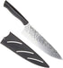 Kai 8-Inch Inspire Chef Knife, 8 Inch Blade with Sheath, , Black/Silver