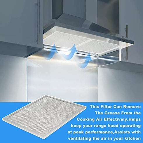 Range Hood Filter Replace Broan Model BPS1FA30, 99010299 -11-3/4" X 14-1/4" X 3/8" for NuTone Allure WS1 QS2 and Broan QS1 30" Range Hoods (2-Pack)