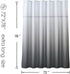 Haizhidian Extra Long Cloth Fabric Shower Curtain, 72x78 Heavy Duty Shower Curtain, No Chemical Odor and Machine Washable, Perfect for Showers & Bathtubs(Gray and White, 72"x78")