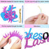 50 Pieces Staches or Lashes Set Include Gender Reveal Banner Cake and Cupcake Topper Balloons for Boy or Girl Baby Shower Birthday Party Decorations Kits (Blue and Pink)