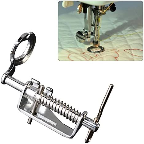 3pcs Large Metal Darning/Free Motion Sewing Machine Presser Foot for All Low Shank Brother Singer Babylock Janome and More Sewing Machines - Include Close Toe, Open Toe and Quilting Foot