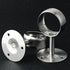 Alise 2-Inch Dia Shower Curtain Closet Rod Holder Pipe Flange Socket Ceiling Mount Bracket Fitting Parts Supports,Stainless Steel Brushed Nickel 2 Pcs