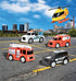 Micro Mini City Vehicles – Rescue Toy Car and Truck Set for Kids | Birthday Party Gift or Cake Topper for Boys | Firetruck Helicopter Police Ambulance | Free Wheeling with Moving Parts – Maxx Action