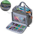 Luxja Small Crochet Tote Bag, Yarn Storage Bag for Small Unfinished Projects, Crochet Hooks and Other Accessories, Gray