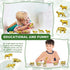 24 Pcs Gold Plastic Animal Figurines Toys Zoo Gold Safari Animal Figures Elephant Lion Wild Animal Decor Mini Safari Animals Figurines Decor Jungle Animal Cake Toppers for Themed Birthday Party