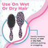 Wet Brush Original Detangler Brush - Pink Leopard, Safari - All Hair Types - Ultra-Soft Bristles Glide Through Tangles with Ease - Pain-Free Comb for Men, Women, Boys & Girls