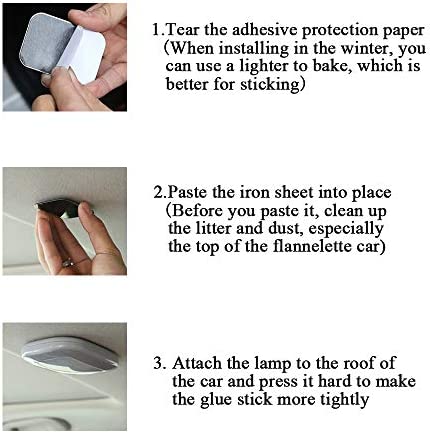 KaiDengZhe Auto Car Ceiling Roof Lights Magnetic Dome Light with Universal USB Rechargeable Wireless 10 LEDs for Interior and Exterior of Car, Boat, Trailer, Motorhome,Truck (Gray Shell-Whie light)