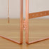 LEORISO 2-Panel Jewelry Organizer, Metal Jewelry Holder, Foldable Jewelry Hanger, Portable Jewelry Display Rack for Earrings, Necklaces & Bracelets (Rose Gold)