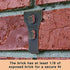 SXUEG Brick Hook Clips for Hanging, Metal Hook for Hanging Outdoor Clips for Pictures Fits Brick 2 1/4 Inch to 2 3/8 Inch (Bronze(6pcs) fits Bricks 2-1/4" to 2-3/8" high)