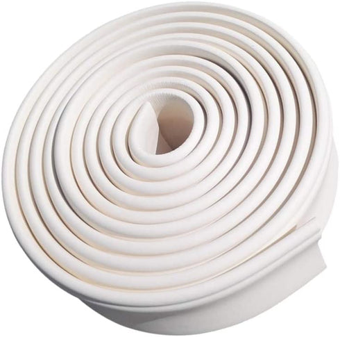 Vosarea Home Decoration Modelling Crown Mouldings Trim Flexible Molding Ceiling Border Line Interior Decoration Wall Edge Protector, Off White, Length 5M/196.85Inch, Width 3cm/1.18Inch